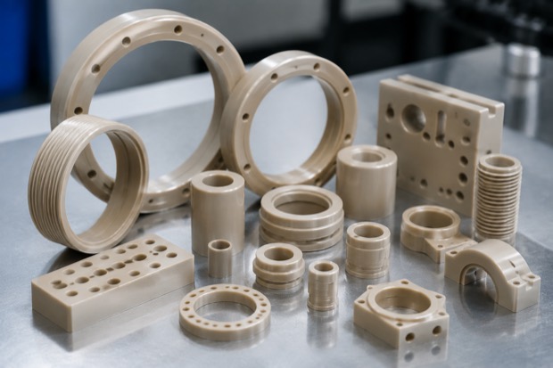 PEEK material for high temperature machined parts