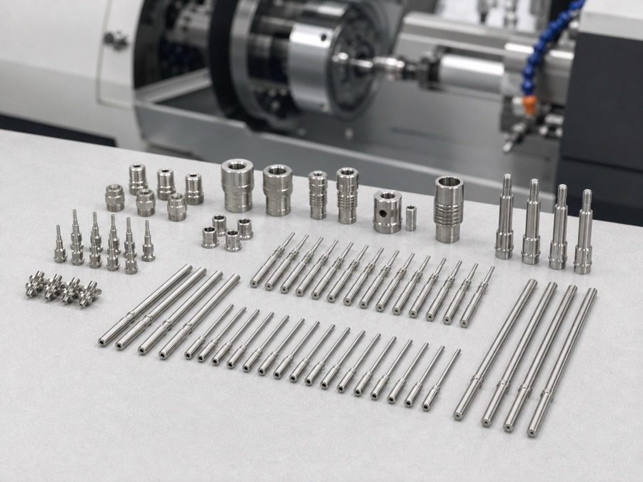Swiss machined small precision turned parts