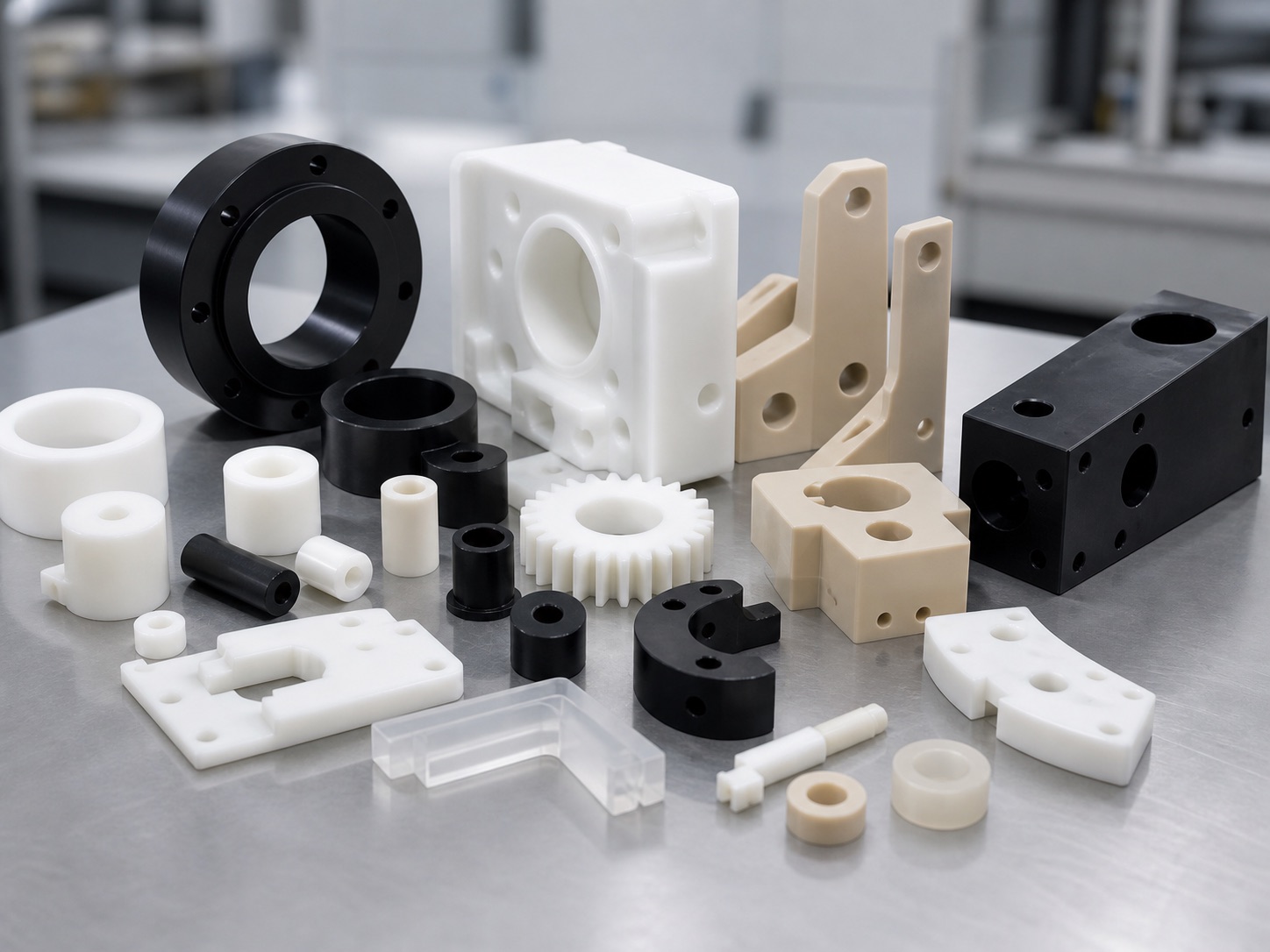 Engineering plastic CNC machined parts for wear insulation and lightweight applications