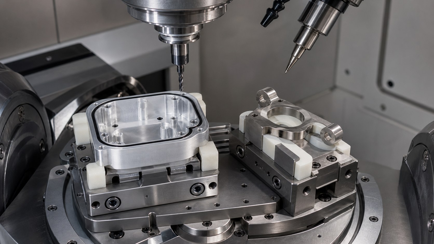 Five-axis fixturing for wearable medical device enclosure machining