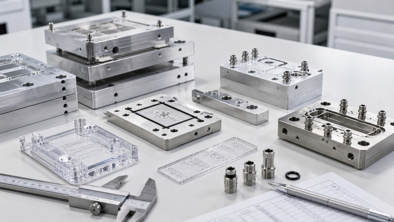 CNC machined microfluidic diagnostic manifolds and cartridge fixtures