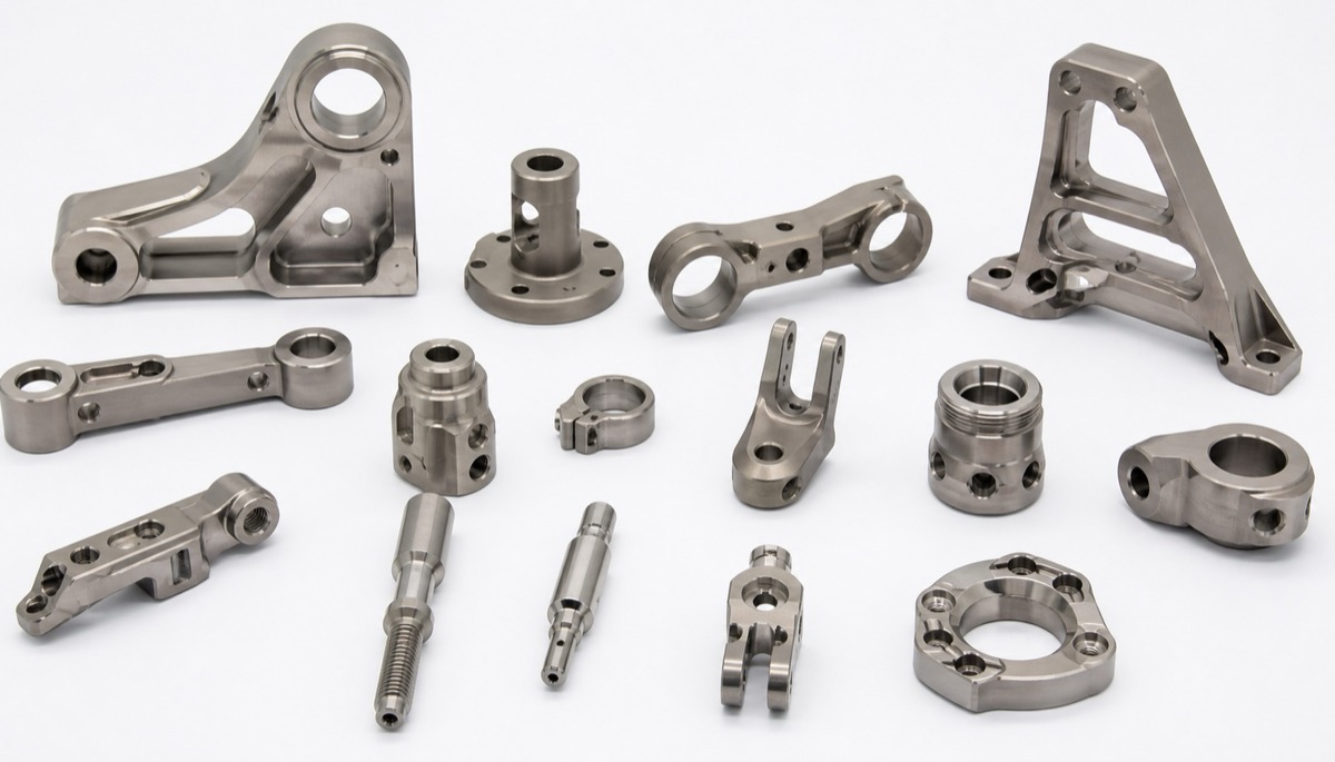 Precision titanium and special metal CNC machined components for robotics and equipment