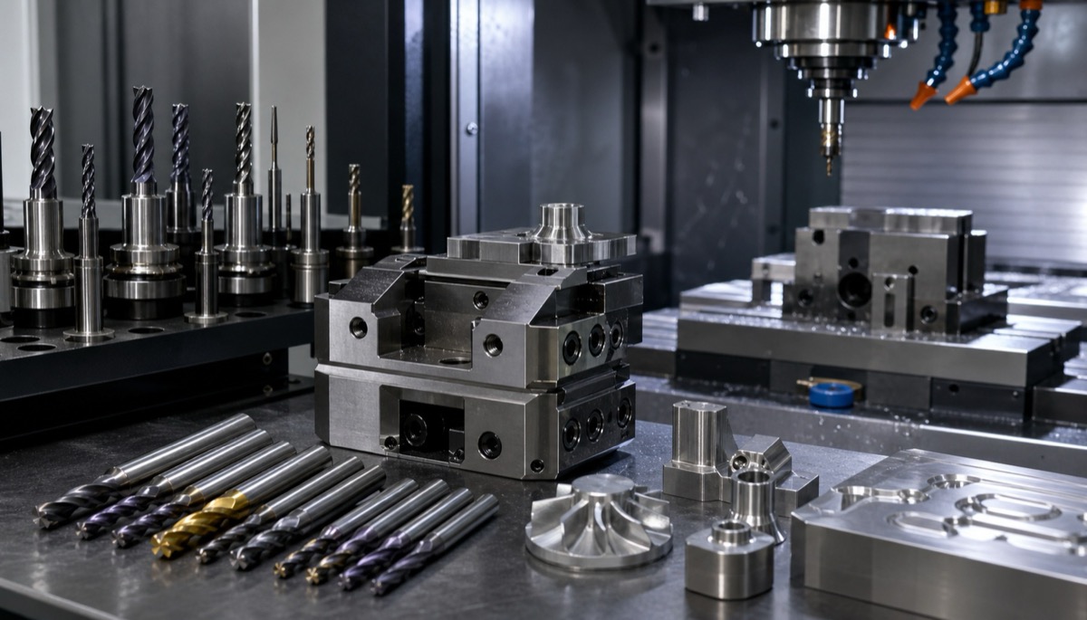 Tooling, coated carbide cutters and fixtures for special metal CNC machining