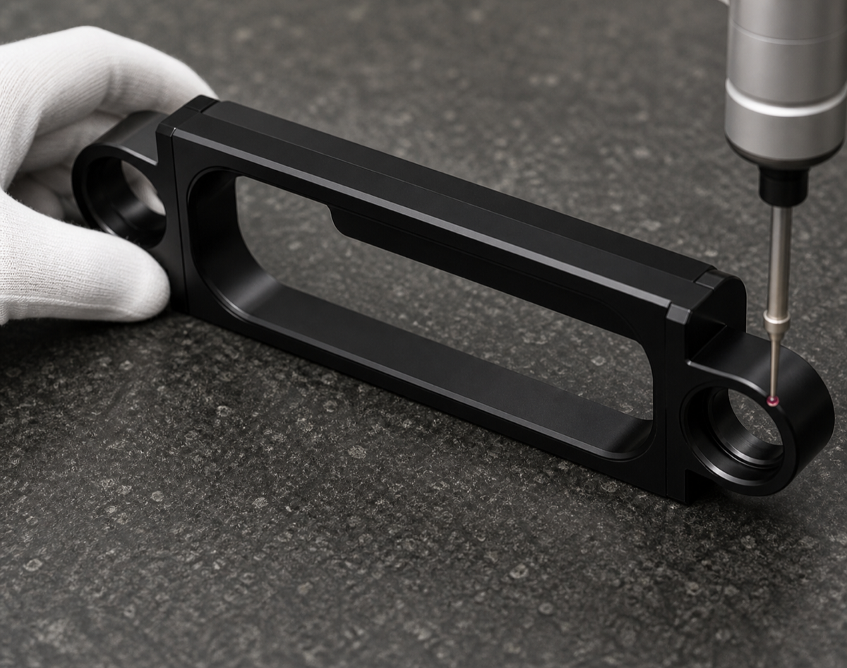 Quality inspection of a humanoid robot waist link arm end bore and pocket edges