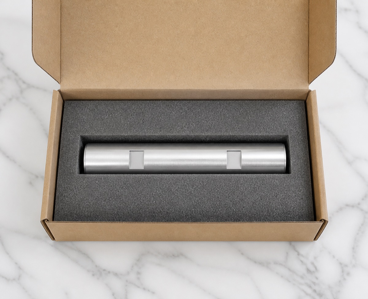Foam packaging for small aluminum ankle connecting shaft