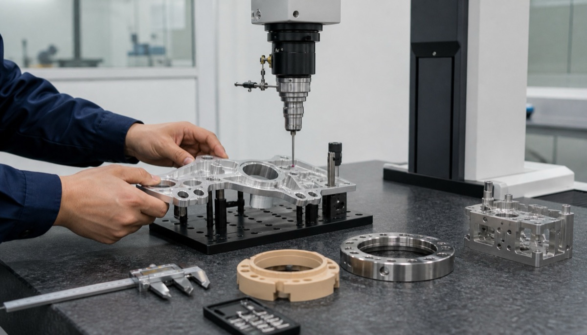 CMM inspection and fixture review for robot custom CNC machined parts