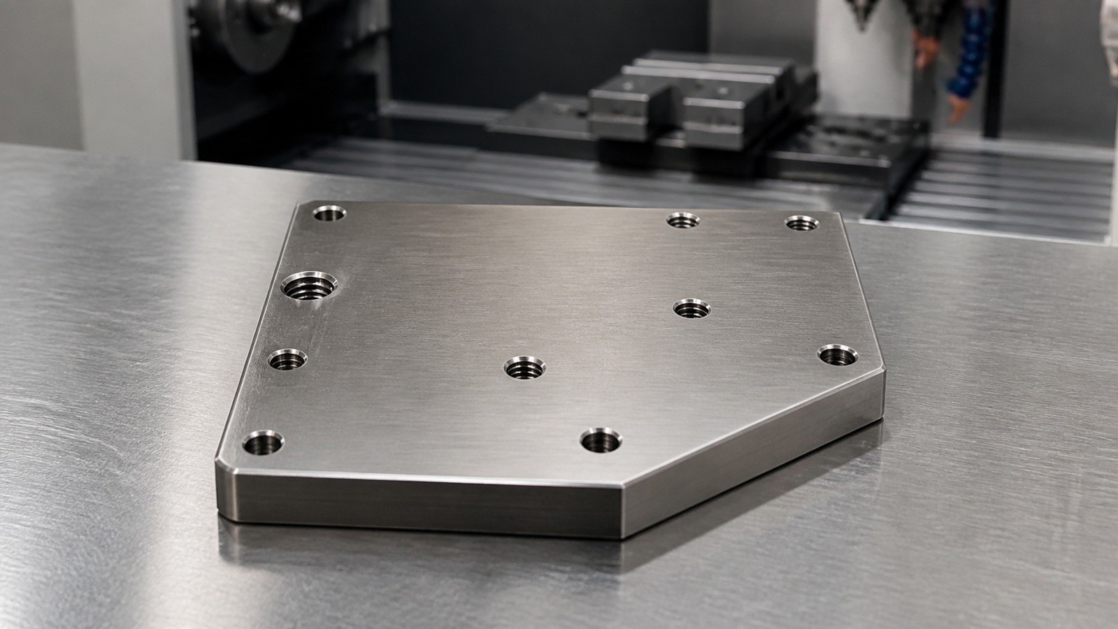 Drawing-Based Machining Plan for a Mounting Plate Used in Semiconductor Automated Inspection Equipment: Hole Relationships and Burr Control