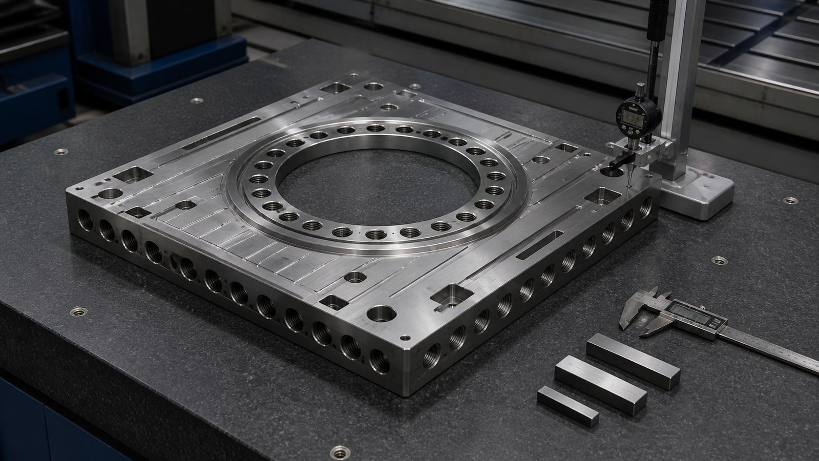 Drawing-Based Machining Plan for a Rectangular Hot-Press Mold Body in Semiconductor Automated Inspection Equipment: Hole-Slot Relationships and Burr Control