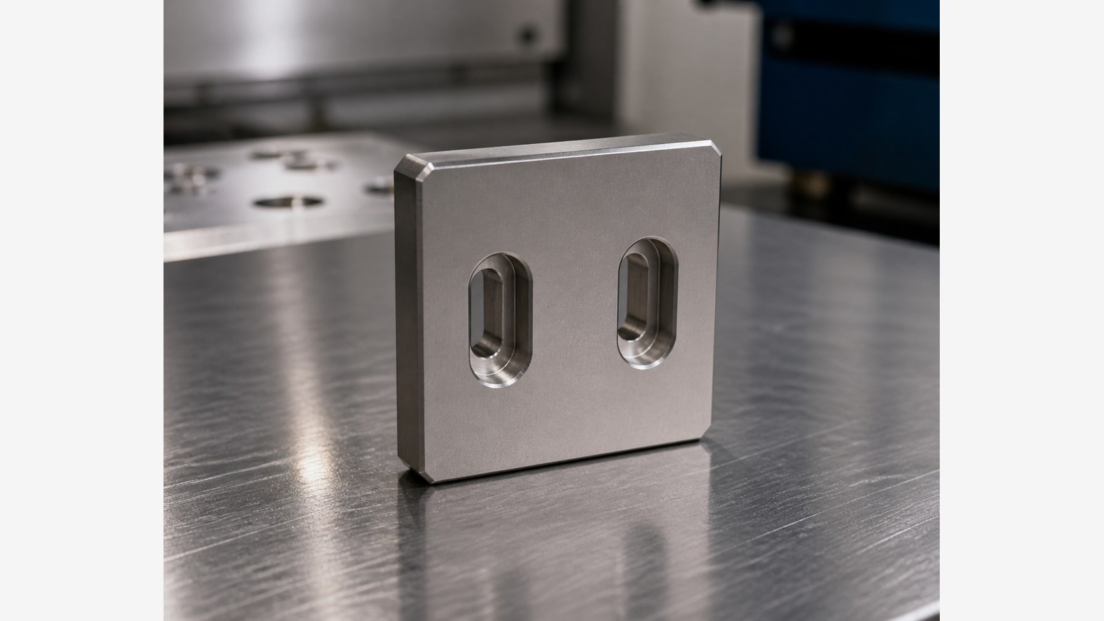 Machining Case of a Rectangular Transition Spacer Plate for Custom Automation Assembly Equipment: Critical Dimensions and Datum Transfer