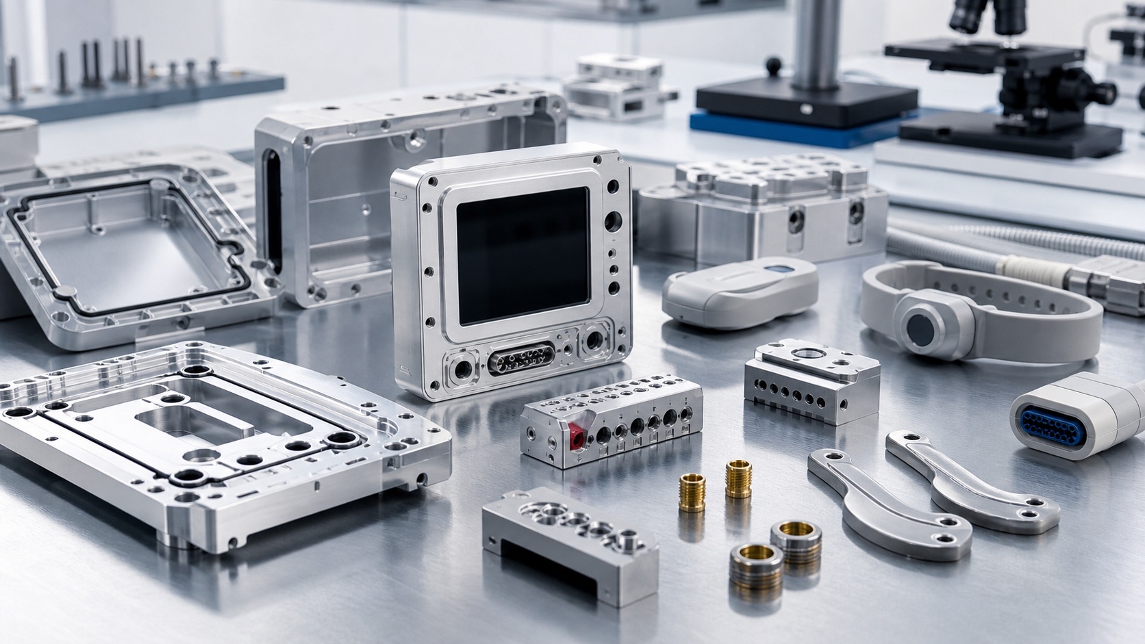 CNC-machined patient monitoring housings and wearable sensor components