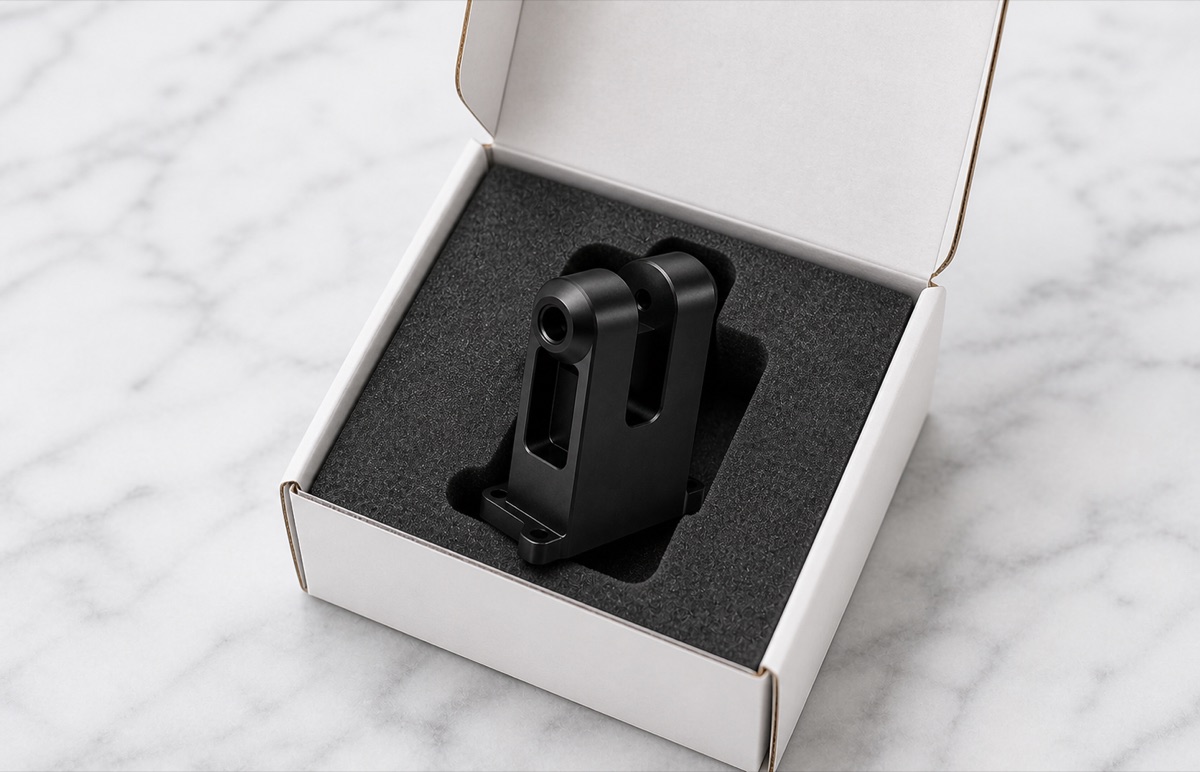 Compact robot support seat packed individually in protective foam