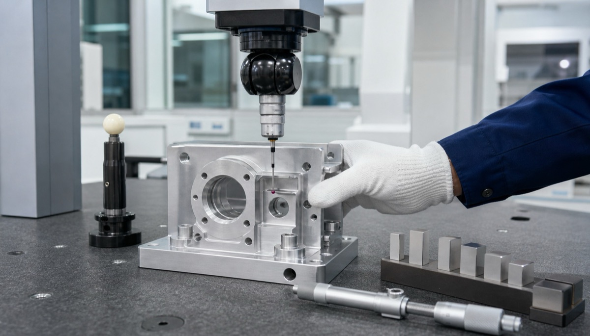 CMM inspection of precision machined bores and datum surfaces