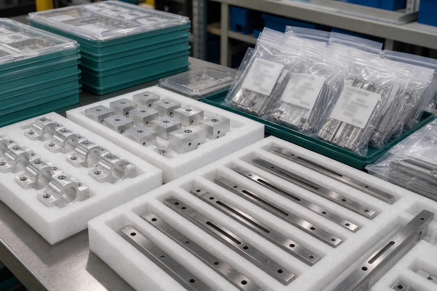 Clean packaging for sterilization equipment CNC parts