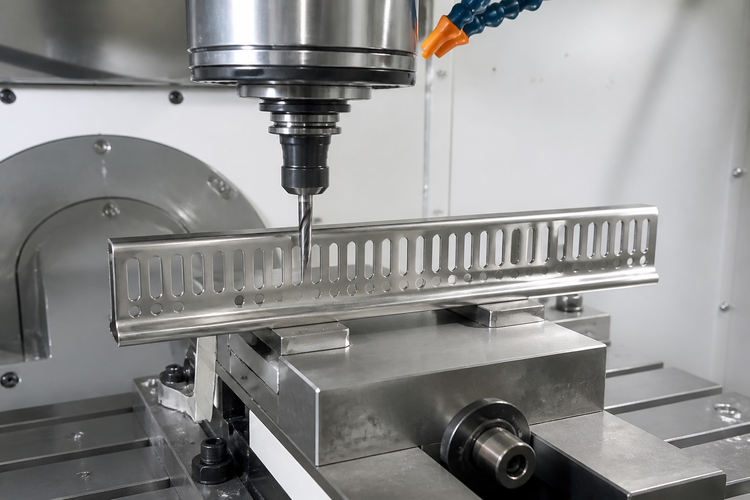 CNC machining slotted stainless steel sterilization tray rail