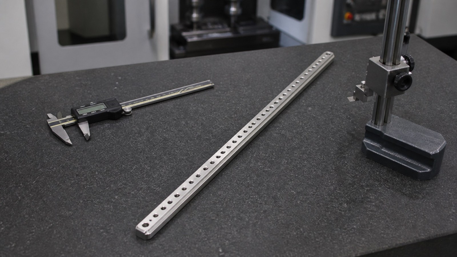Small-Batch Machining Review of a Long Guide-Rail Adapter Plate for an Automation Guidance Mechanism: Datum and Dimensional-Chain Control
