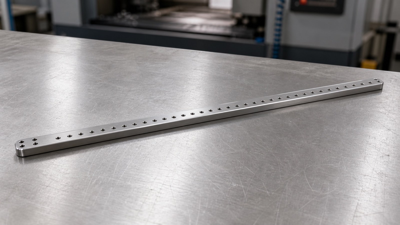 Small-Batch Machining Review of a Long Guide-Rail Adapter Plate for an Automation Guidance Mechanism: Datum and Dimensional-Chain Control