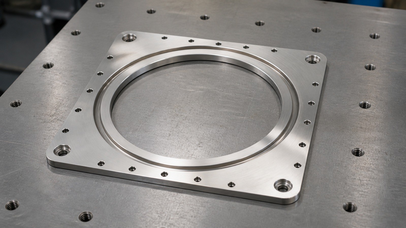 Machining Risks in a Rectangular Ring Adapter Plate for Custom Automation Assembly Equipment