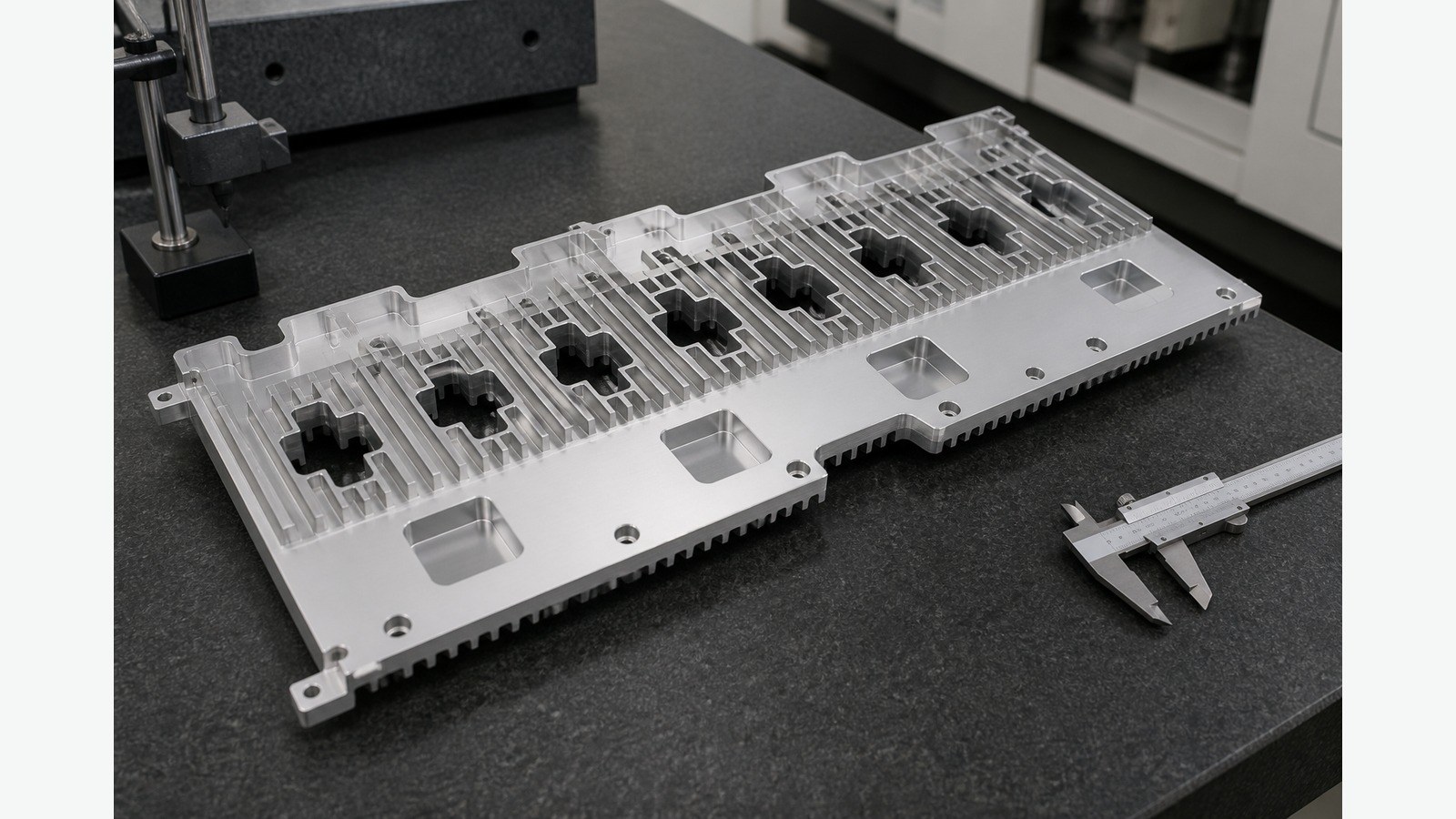 Small-Batch Aluminum Heat Sink Machining for Electronic Cooling Modules: Controlling Hole-Slot Datums and Edge Finishing