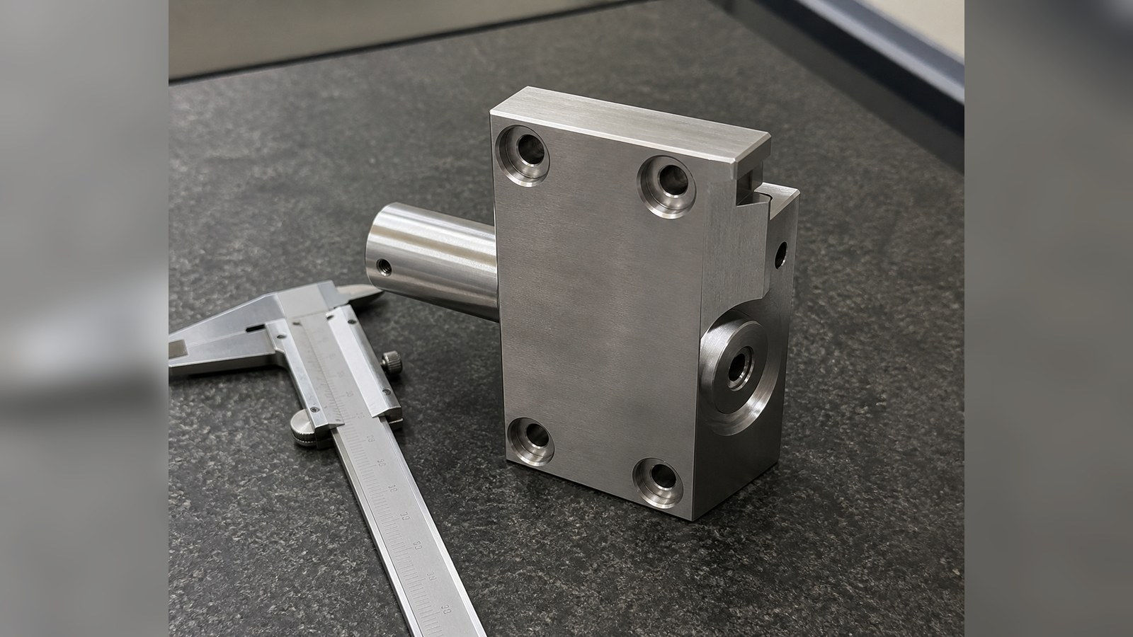 Trial Machining of a Rectangular Nozzle Seat for Custom Automation Equipment: Hole-to-Channel Relationships and Burr Control