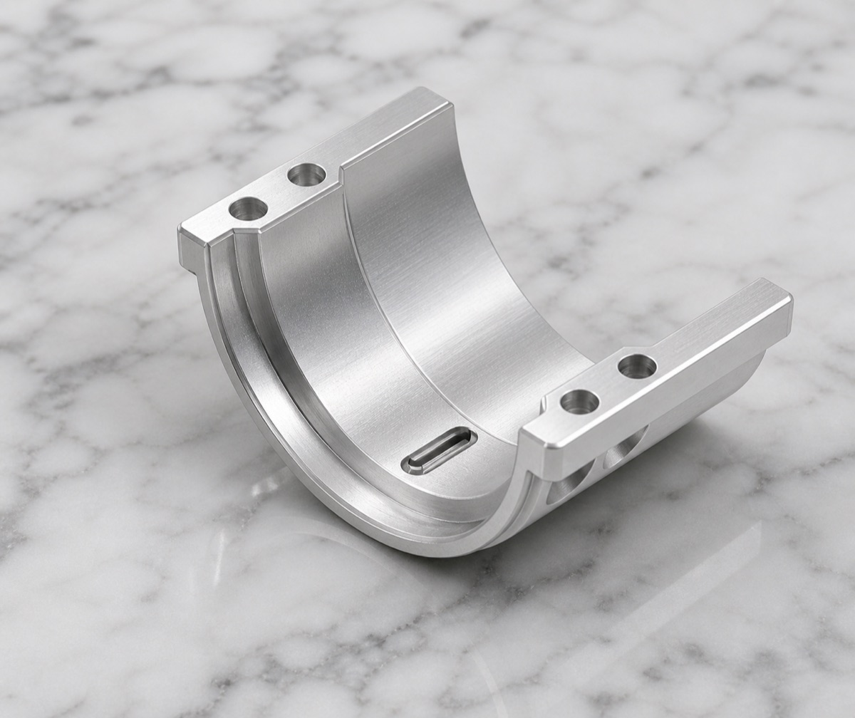 6061-T6 Robot Arm Half-Ring Fixed Flange Machining Case Study