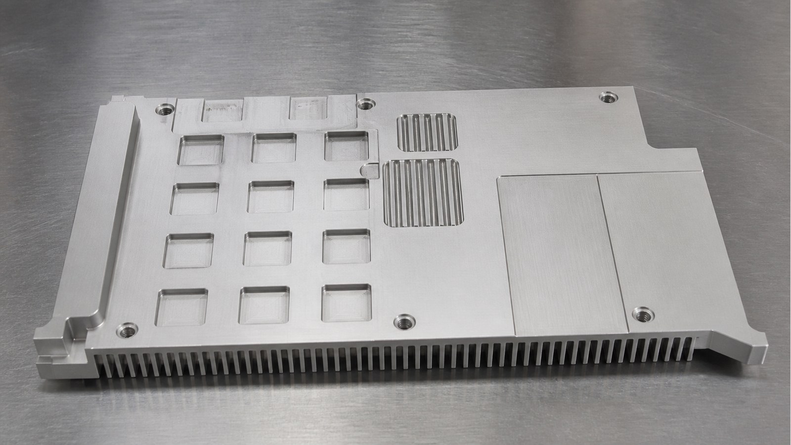 Machining a Finned Plate Guard for an Electronic Cooling Module: Hole-Slot Relationships and Burr Control