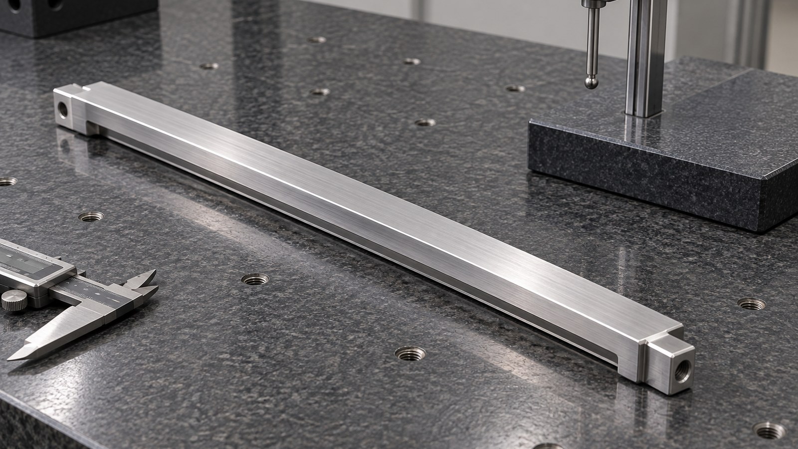 Drawing-Based Machining Plan for an Elongated Mechanical Connector in Custom Automation Assembly Equipment: Hole and Slot Datums and Edge Finishing