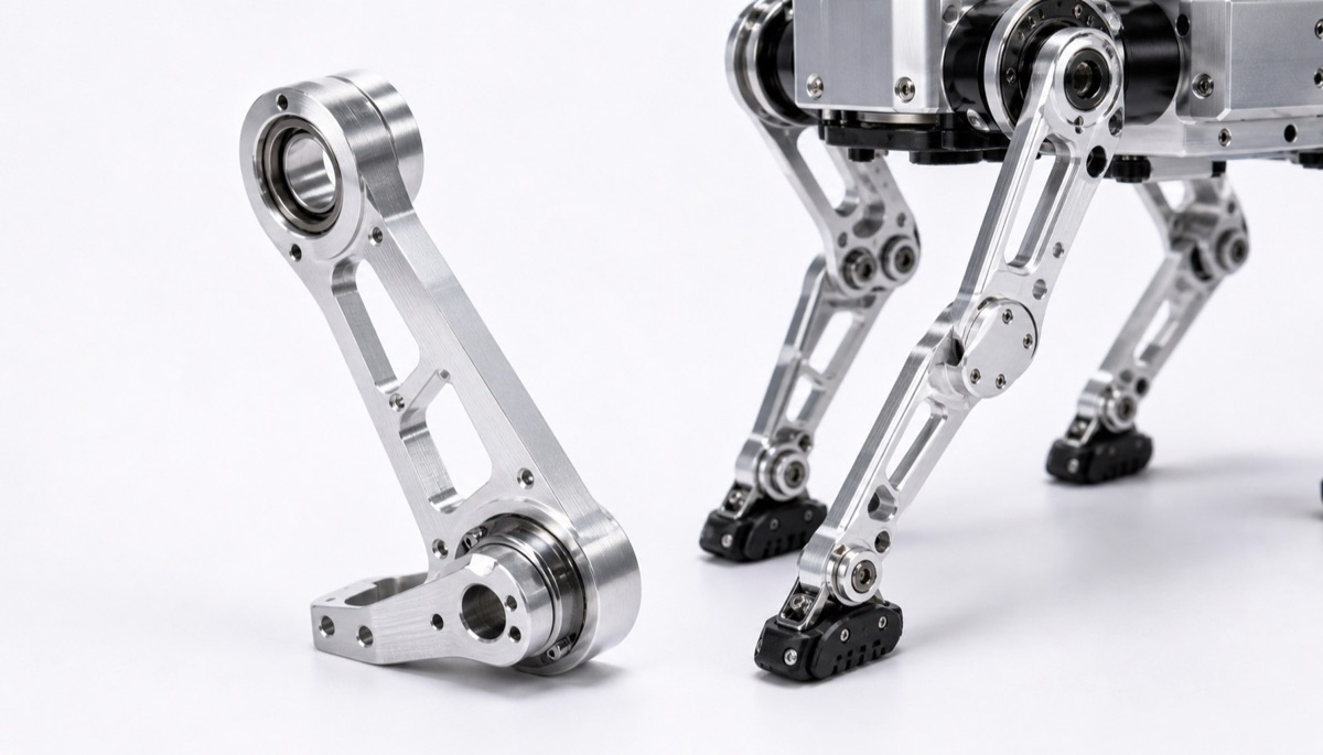 CMM inspection of a precision robot link with several coaxial mounting features