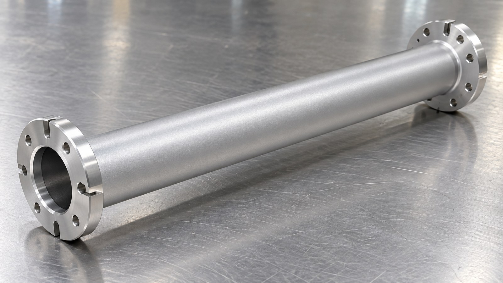 Small-Batch Review of a Double-Flanged Cylinder for Custom Automated Assembly Equipment: Hole–Slot Relationships and Burr Control