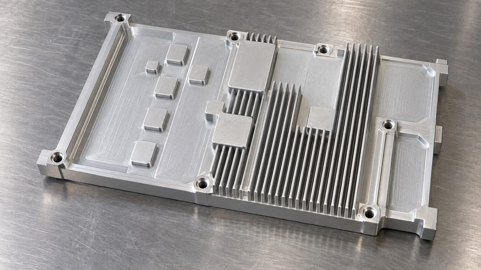 Small-Batch Review of an Aluminum Heat Sink for Electronic Cooling Modules: Hole-Slot Relationships and Burr Control