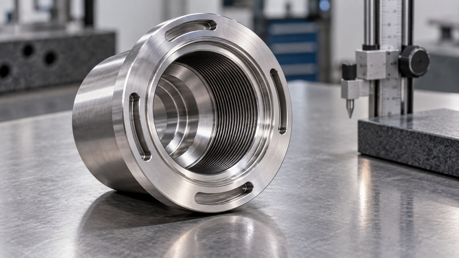 Pilot Machining of a Flanged Internally Threaded Housing for Custom Automation Assembly Equipment: Feature Relationships and Burr Control