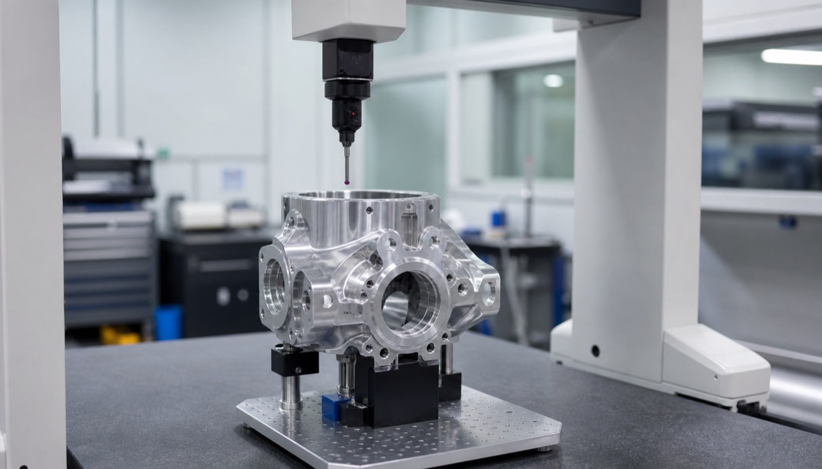 CMM inspection of industrial robot precision parts