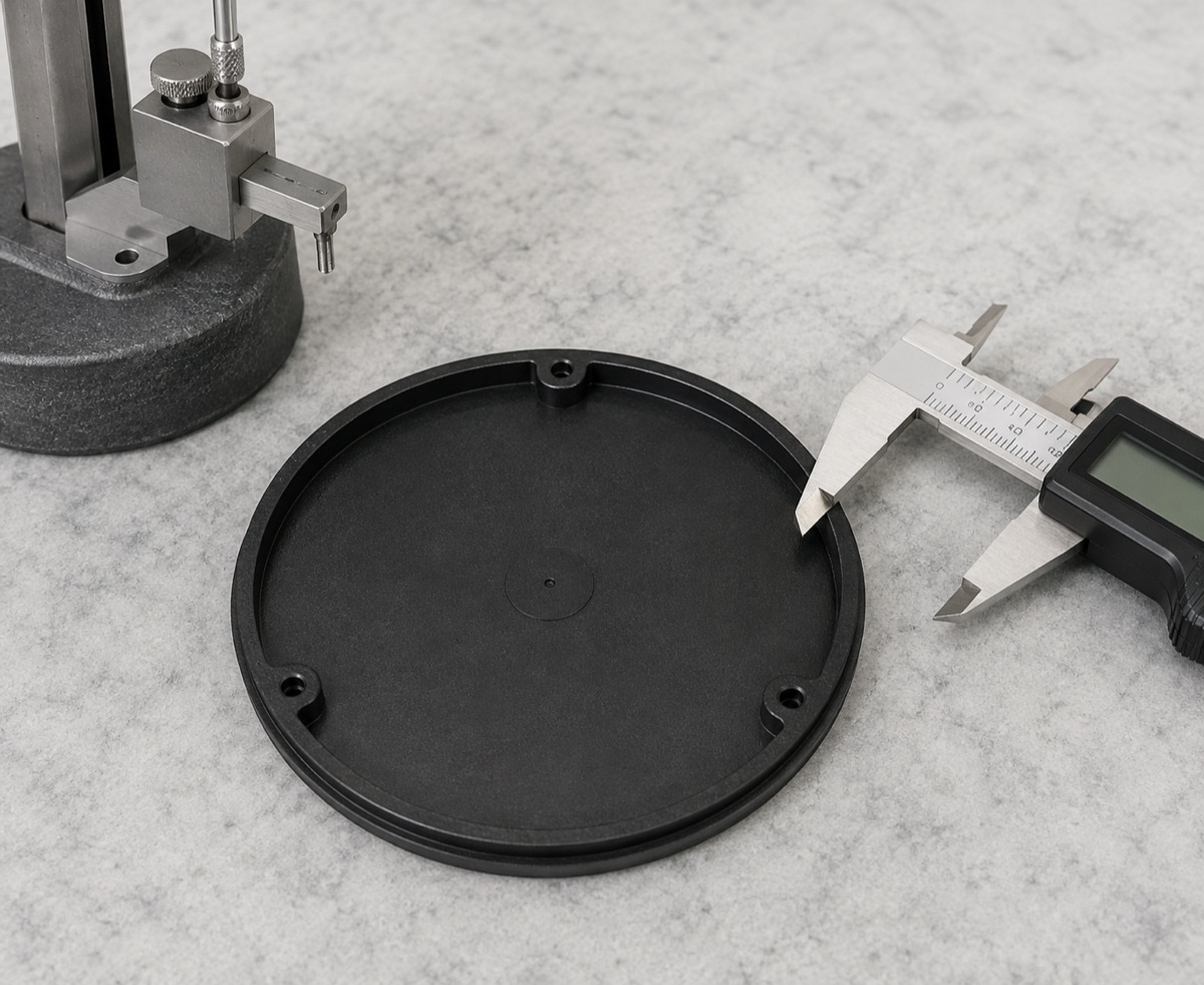 Free-state inspection of an ABS cover edge and mounting bosses