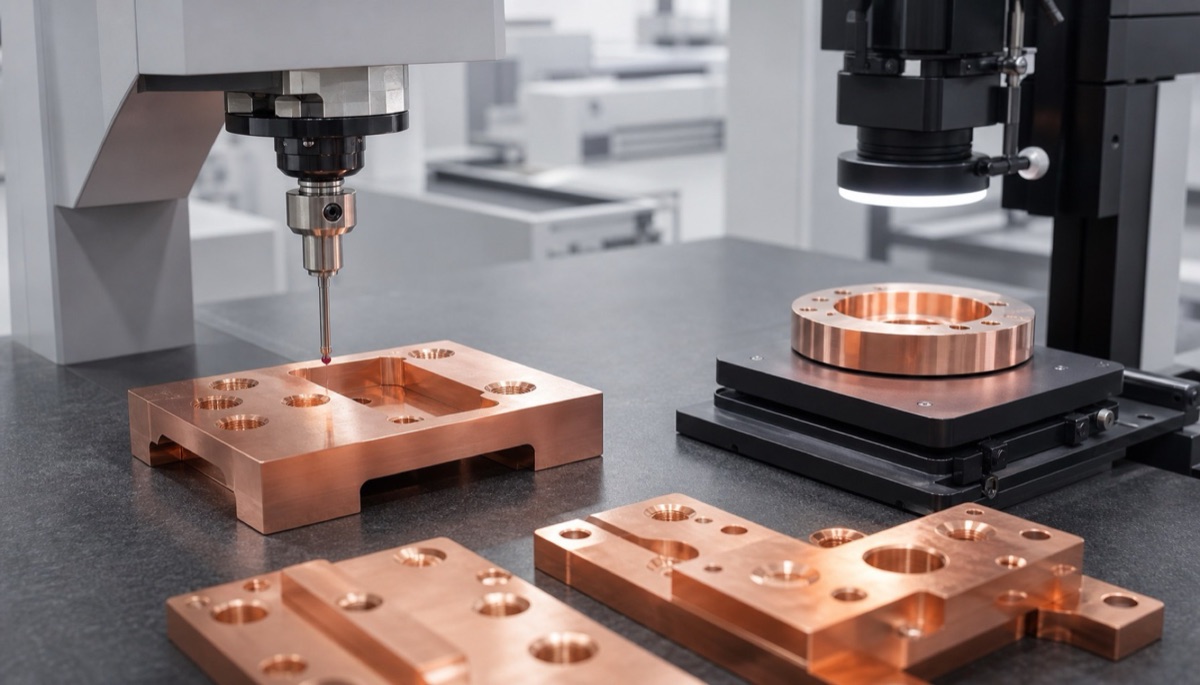 Inspection of precision copper alloy parts
