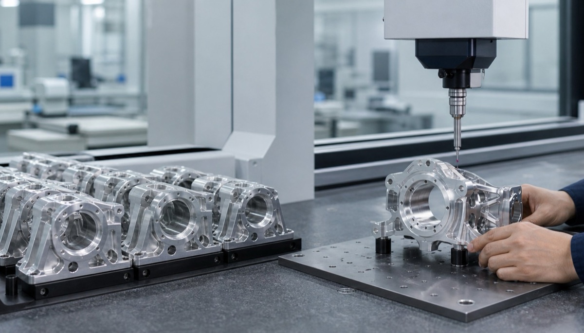 CMM inspection of robot custom parts