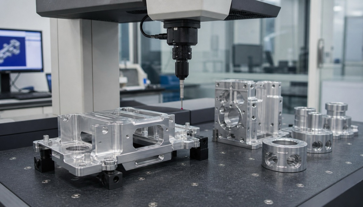 Coordinated dimensional inspection for several custom components