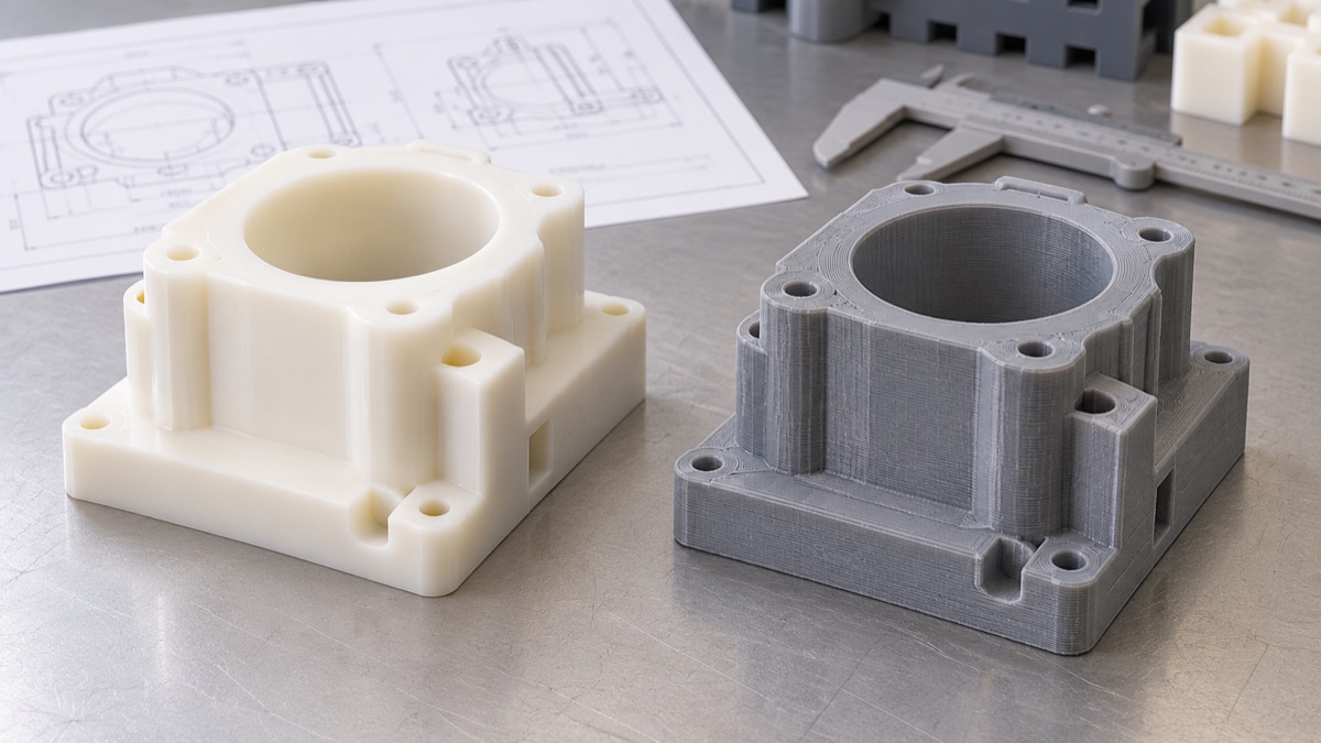 CNC-machined and 3D-printed prototype housings