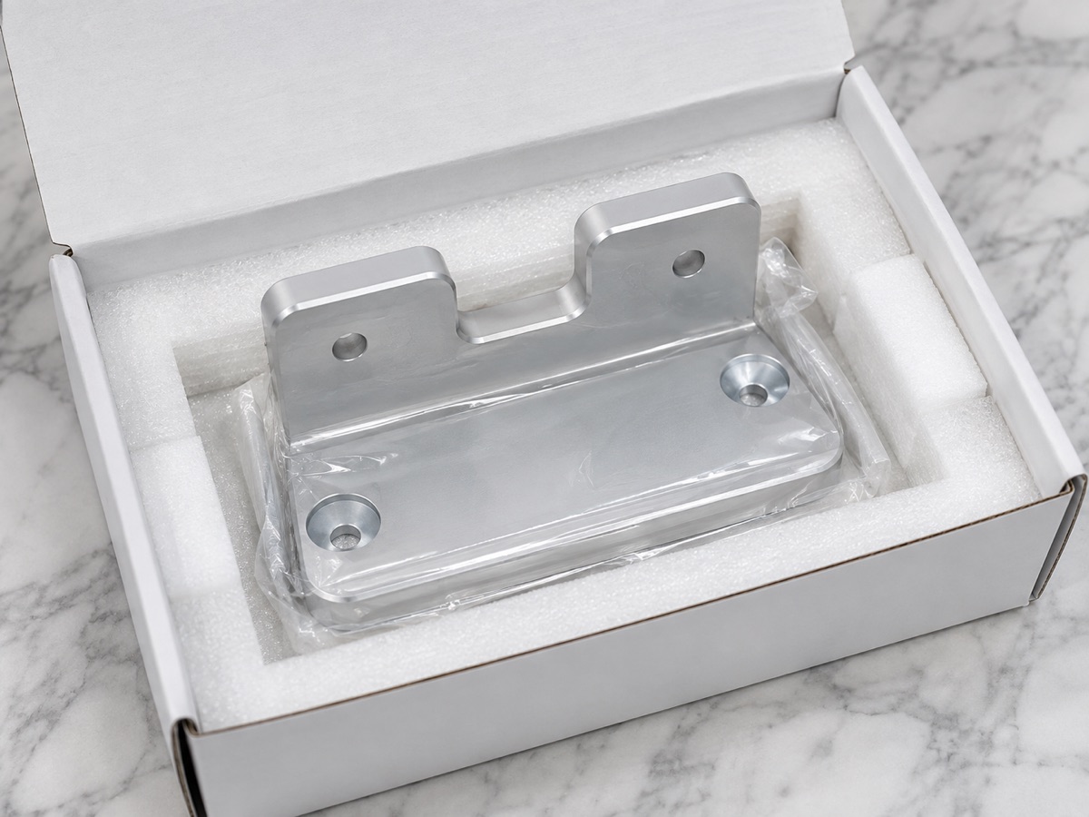 Profile foam packaging for an aluminum robot bracket