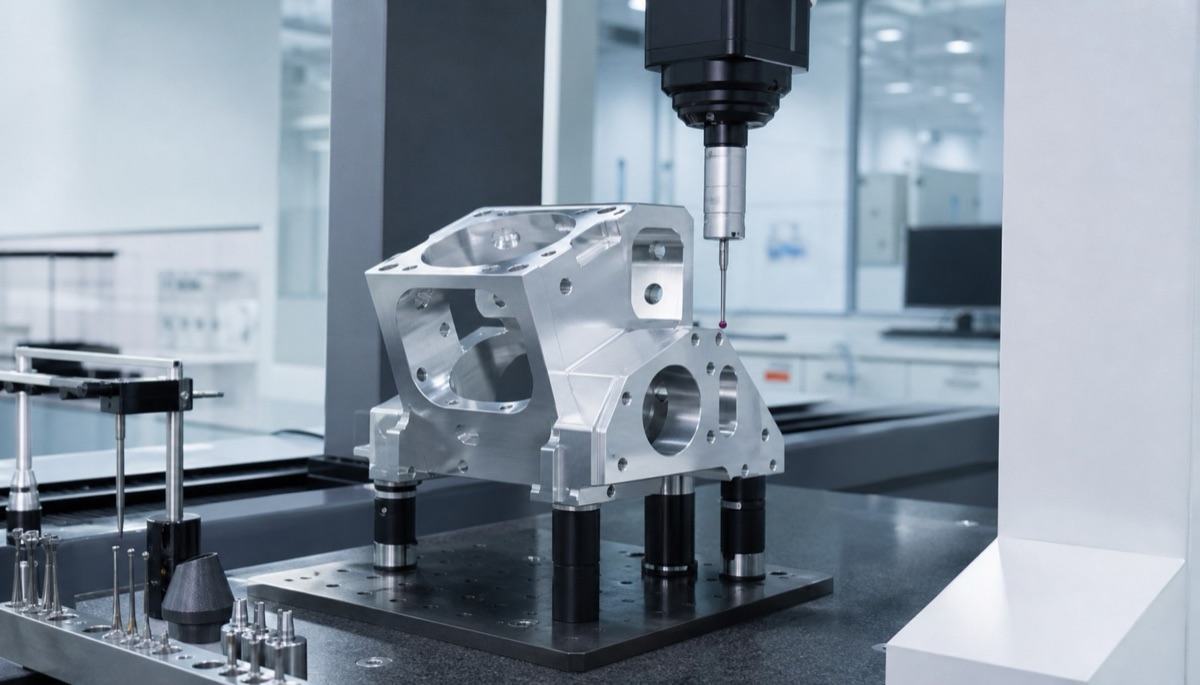 CMM inspection of a multi-face machined structure