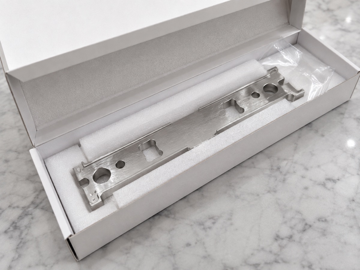 Long-slot foam packaging for the thin gear guard