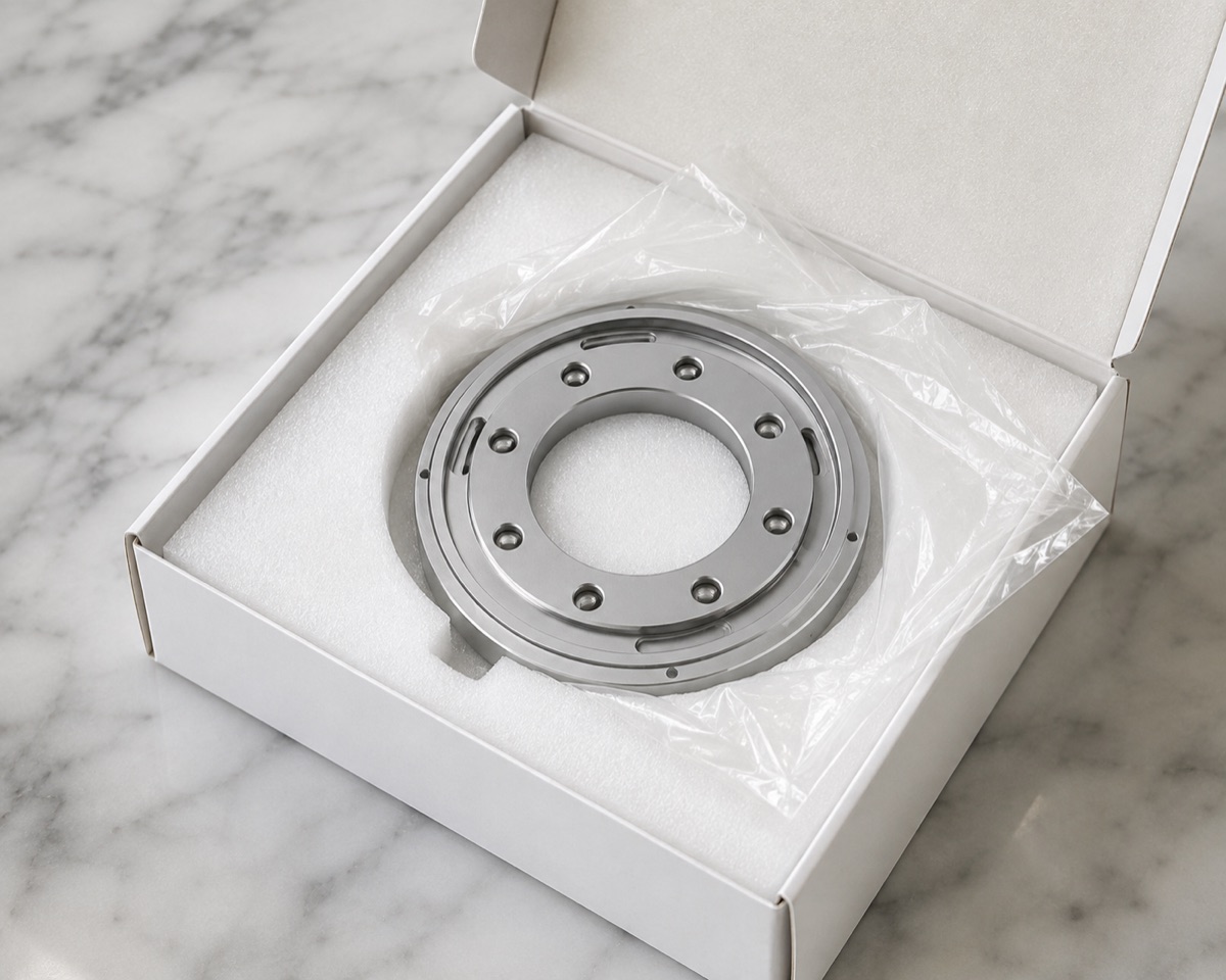 Individual foam packaging for the thin disc flange