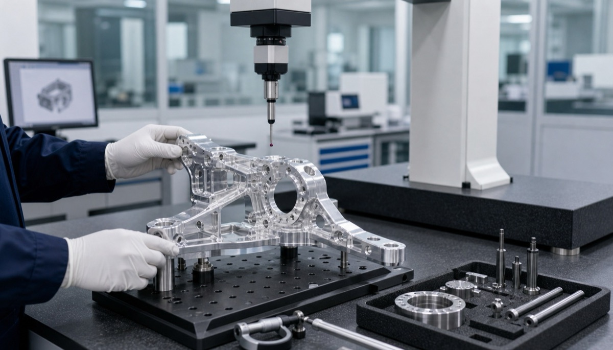 CMM inspection of a multi-interface optical frame